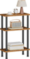 HOOBRO Narrow Side Table, 3-Tier Slim End Table No Tools Needed, Twist-On
