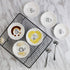 FUYU 6pcs Cute Cat Ceramic Sauce Plate, Snack Plate, Side Dish, 4 inches