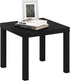 Furinno Classic Homey Square Parsons Side End Table, 1-Pack, Black