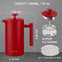 304 2 34oz (1 Secura French Press Coffee Maker, Grade Stainless Steel Insulated Coffee Press with Extra Screens