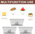 Yomjarl 3 Pack Cheese Container Airtight with Draining Basket Cream Block Cheese Sliced Cheeses Box with Lid Saver