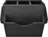 Ikee Design Wooden Utensil Caddy with Handles, Silverware Holder for Countertop, Camping, and Kitchen, Black