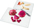 Tempered Glass Cutting Boards Set of 2, Clear Non-Slip Feet, Heat & Scratch Resistant, 12"x16" & 8"x12"