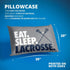 ChalkTalkSPORTS Eat Sleep Lacrosse Pillowcase for Guys, Home Decor, Gray