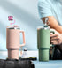 (3 +3) Nuozme Straw Cover Compatible with Stanley Tumbler Cup, 3PCS Letter Straw Caps with Initial Butterfly Charms