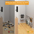 frmmy 2 Packs i Foldable Wall-Mounted Shoe Rack- Aluminum Hanging Shoe Organizer, Efficient Holder and Storage Rack