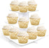 Andaz Press Glitzy Faux Gold Glitter Cupcake Wrapper Decorations, 24-Pack Gold Cupcake Holders