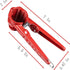 7 Inch 2 Nut Cracker, Holes Red Alloy Walnut Clip Press Easy for Peanuts, Chinese Chestnut, Walnuts and All Nuts (red)