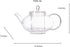 LEMONSODA Glass Kettle, Tea Pot (1500 mL)