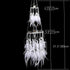 Dremisland Double Circle White Feather Dream Catcher with Mobile LED Fairy Lights Wall Hanging Ornaments Ceiling Decor