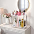 AfooBezos 2 Counter Countertop Counter Body Spray Organizer, Tier Bathroom Organizer Acrylic Clear Corner Makeup