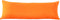 EVOLIVE Ultra Soft Microfiber Body Pillow Cover 21"x54" with Hidden Zipper Closure - Orange Pillowcase