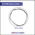 Whole Parts Dryer Felt Seal Gasket Part# 137565300, Replacement for Electrolux, Frigidaire, Crosley, Kenmore Dryers
