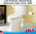 2 Pack, LOLA Classic Toilet Brush, Durable Fiber Stiff Bristles, Compact Size, Non-Scratch, Long-Lasting