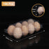 150 Pack 8 Bulk Egg Cartons, Clear Plastic Chicken Egg Holders, Egg Tray Carton Holder for Home & Kitchen, Farm