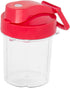 Personal 500-Watt Mini Blender and Smoothie Maker - Includes Grinder Cup, 2 Blender Bottles and Recipe Booklet, Red