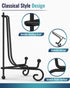 Iron Display Stand 5 Packs, 8 Inches Plate Stand for Photo, Artwork, Collection, Black Easel Holder