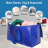 Heavy Duty Extra Large Moving Bags, Cube Storage Tote with Zippers & Strong Carrying Handles for Space Saving,