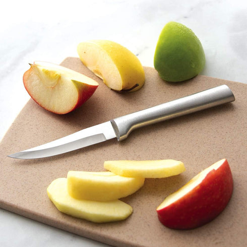 Rada Cutlery Heavy Duty Paring Knife, 7-1/8 Inches, Silver Aluminum Handle with Stainless Steel Blade