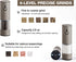 Set, 6 2packBrown Stainless Steel Rechargeable Electric Salt and Pepper Grinder USB Charging with Dust Cover