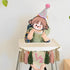 Cuvaho 1/2 6 1/2 1/2) Half Birthday Decorations Girl Pink Sage Green High Chair Banner with Half Birthday Hat for Month