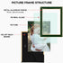 5x7 5x7 Frames-2 Set Frametory Enamel Picture Frame - Gold Metal Edge Green Enamel Picture Frame With Easel and Velvet
