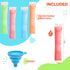 Amintiri 150 Summer (150, Disposable Ice Popsicle Mold Bags, BPA-Free Freezer Tube, Popsicle Mold bags with Zip