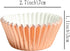 Rose Gold Foil Muffin Cupcake Liners - Standard Baking Cups, Pack of 100
