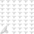 50 Pack Small Suction Cups 25mm with Holes for Glass Table Tops, Prevent Sliding and Home Decoration