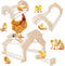 Wooden Chicken Perch (4 Pack), Jungle Gym Roosting Bar, Chicken Coop Accessories