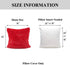 YOUR SMILE Pack of 2 Christmas Decorative Pillow Case - Luxury Merino Style Faux Fur Cushion Cover 18" x 18"