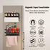 Magnetic Paper Towel Holder for Refrigerator,Magnetic Spice Rack with Paper Towel Rack Storage Organizer Fridge