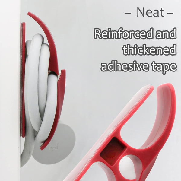 Cord Organizer for Kitchen Appliances - Upgraded Adhesive Cable Winder for Small Appliances, 12 Pack in 6 Colors