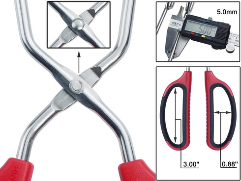 Extra Long 15-Inch Stainless Steel Scissor Tongs for Barbecue Grilling
