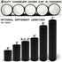 GooChan 2 3 4 6 7 Inch E12 Set 12 (7-Inch 12-Pack) Black Plastic Candle Cover Sleeves,Chandelier Socket