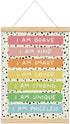 foedor Boho Nursery Affirmations Decor Poster Hanger Frame, I Am Brave Nursery Wall