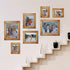 4x6 Brown Wood Picture Frames, Live Edge Rustic Photo Frame with Glass Front for 6x4 inch Photos, Tabletop or Wall