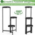 3 MOKANI Metal Plant Stand Indoor Outdoor for Multiple Plants, Tiered Folding Corner Shelf Tall Flower Pot Holder