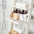 3PC Farmhouse Decor Qtip Holder, Apothecary Jars Bathroom Vanity Storage Organizer for Cotton Swab