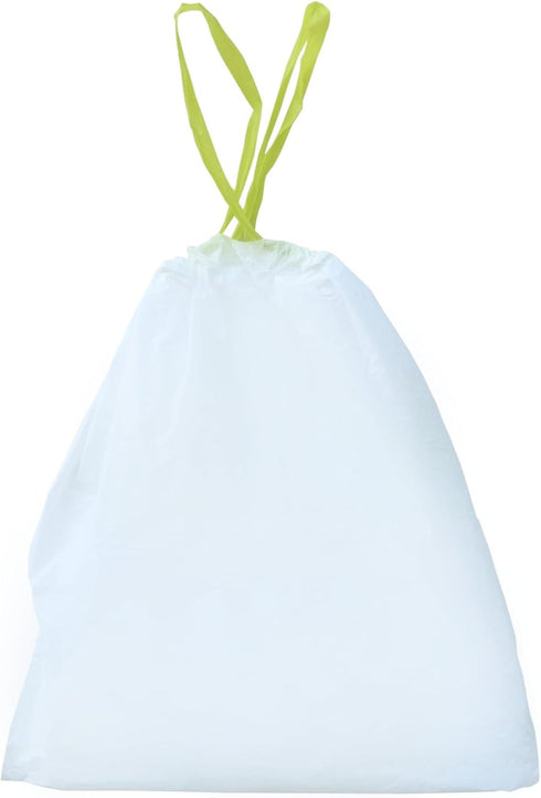 NSTB-13-30 13 49 30 count NINESTARS Extra Strong White Trash Bag w/Drawstring Closure, Gal. / L.