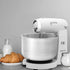 OVENTE 3.5-Quart Electric Kitchen Stand Mixer, 250-Watt Power, 5 Speed Control, White, 2 Blender Attachments SM680W