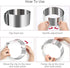 Adjustable Cake Ring 6 to 12 Inch, Stainless Steel Round Mousse Mould Ring Bakeware Tools for Cake Decorating