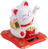 Acogedor Solar Waving Cat, Good Luck Lucky Welcoming Cat with Waving Arm for Car Home Office Decoration