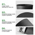 LLNTOU 3 Pack 1.8 6 Small Trash Can Gallons, Bathroom Trash Can & Garbage Can with Trash Bags, Bedroom Trash Bin