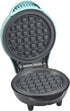 Mini Waffle Maker by Select Brands - Classic Mini Waffle Iron for Savory or Dessert Waffles, Mint Green