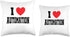 My Heart I Love Automation Throw Pillow, Multicolor, 16x16
