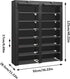 7-Tier Closet 28 JIUYOTREE Shoe Storage Organizer with Dustproof Cover - Cabinet Shelf Holds up to Pairs - For Doorway