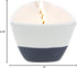 Pavilion Gift Company Life is Better 10 Oz Triple Wick Candle in Ceramic Boat Dish, Blue, 67770