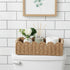 2 CubesLand Paper Rope Scalloped Edge Toilet Paper Storage Basket, Small Living Room, Bedroom Decor Baskets for Over
