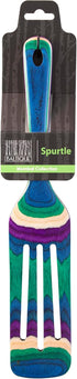 Totally Bamboo Baltique Mumbai Collection 13" Wooden Spurtle Cooking Utensil, Safe for Nonstick Use